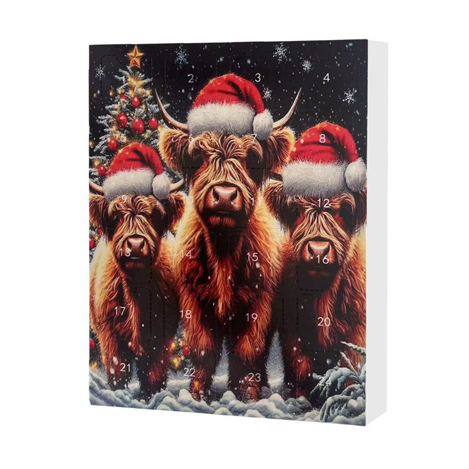 Xmas Advent Calendar Ornaments Acrylic Long Durability Creative Countdown view 8