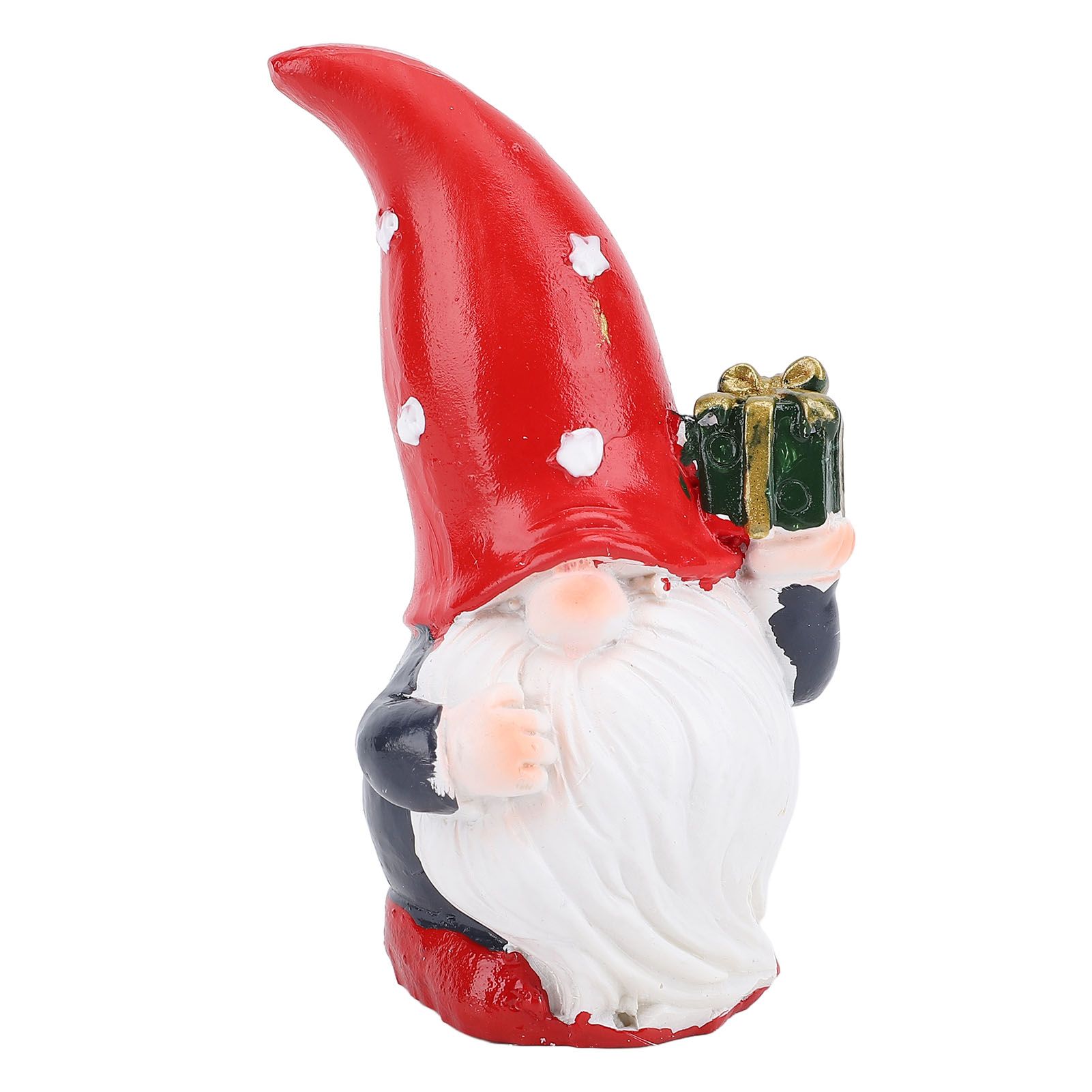 Cute Dwarf Statue Resin Gnome Holiday Decorations for Home Office Tabletop view 3