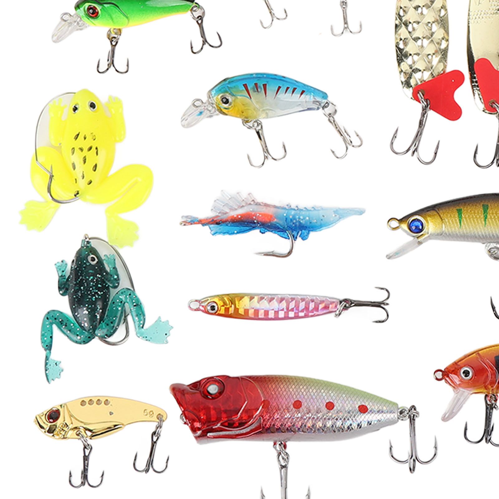 24 Days Xmas Countdown Fishing Lure Tackle Kit Fishing Advent Calendar Bait view 2