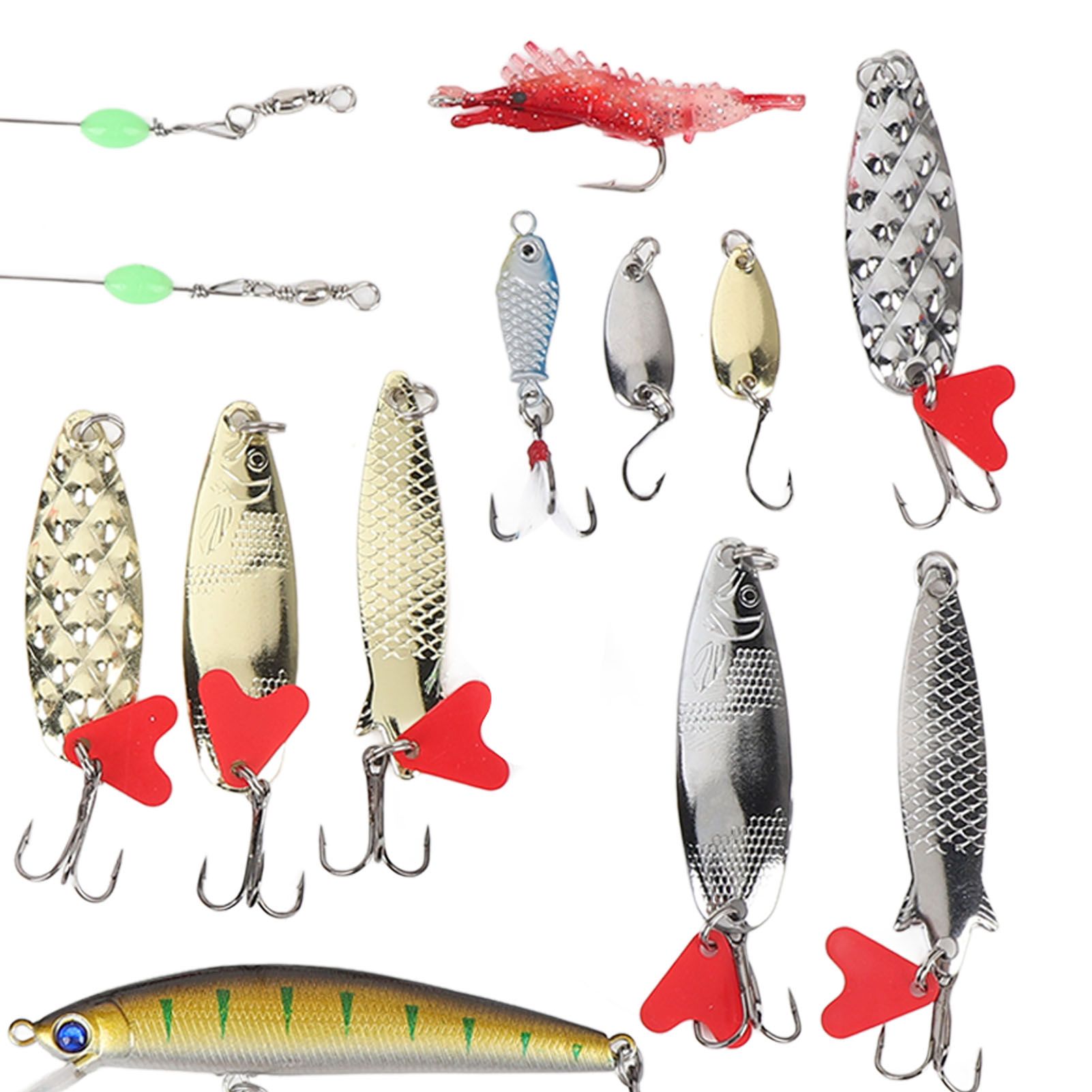 24 Days Xmas Countdown Fishing Lure Tackle Kit Fishing Advent Calendar Bait view 7