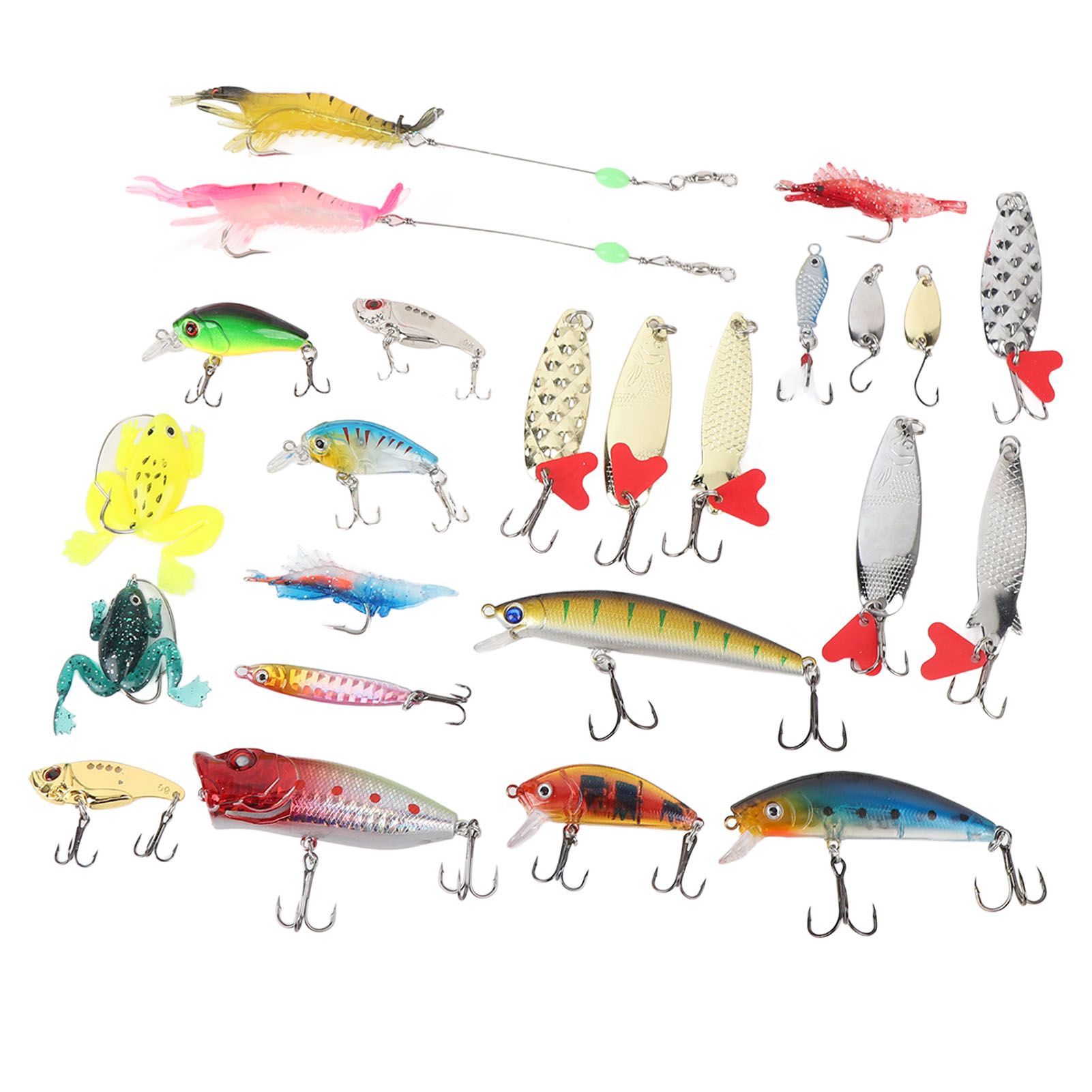 24 Days Xmas Countdown Fishing Lure Tackle Kit Fishing Advent Calendar Bait view 8