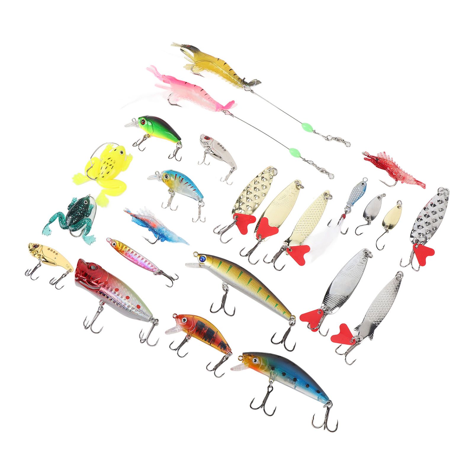 24 Days Xmas Countdown Fishing Lure Tackle Kit Fishing Advent Calendar Bait view 10