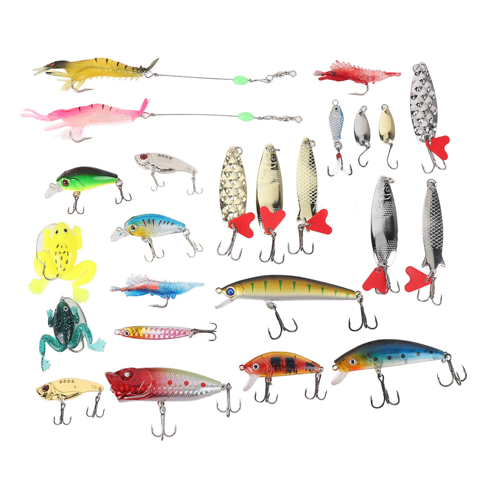 24 Days Xmas Countdown Fishing Lure Tackle Kit Fishing Advent Calendar Bait view 12