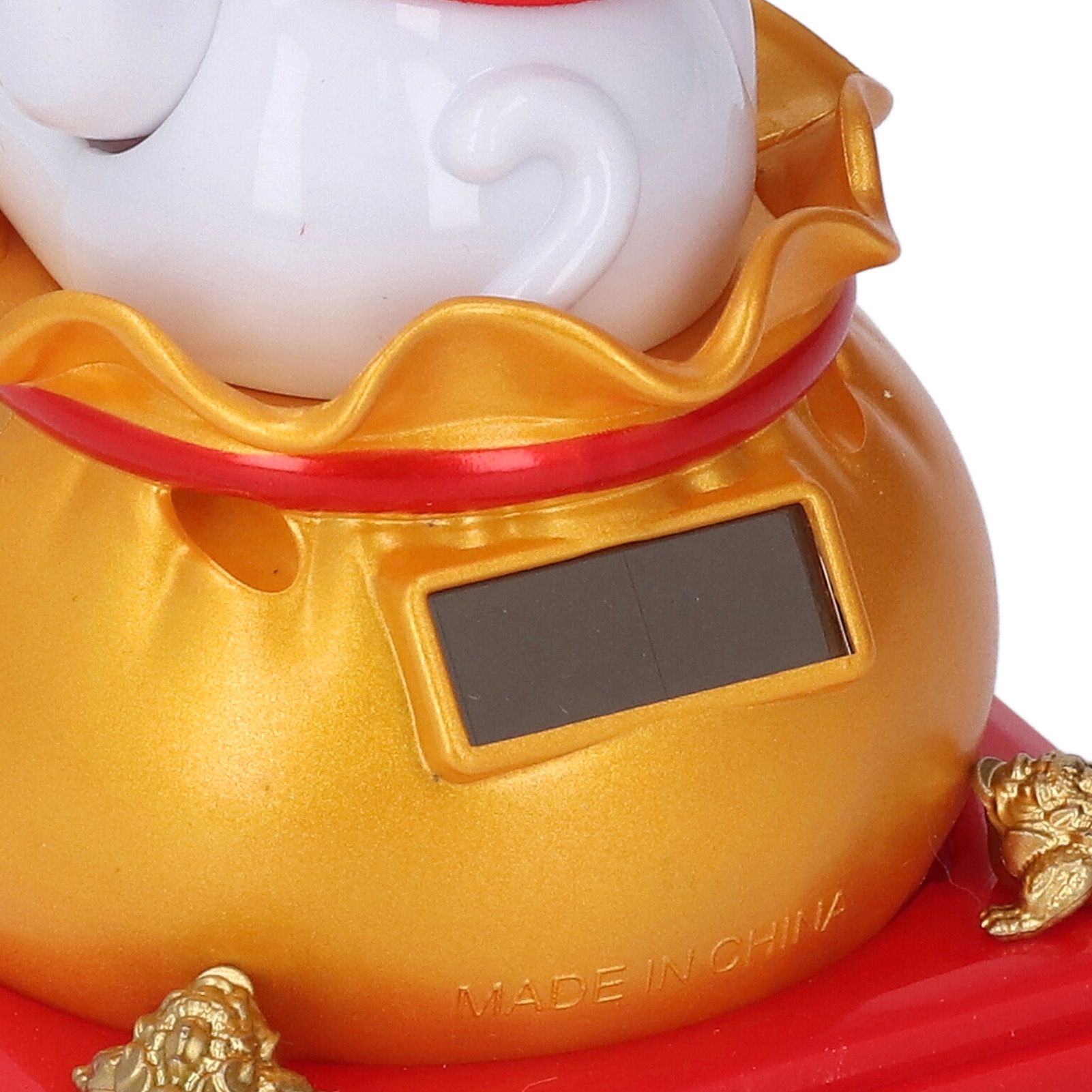 Lucky Cat Statue Automatic Waving Arm Solar Powered Wealth Welcoming Lucky Cat view 5