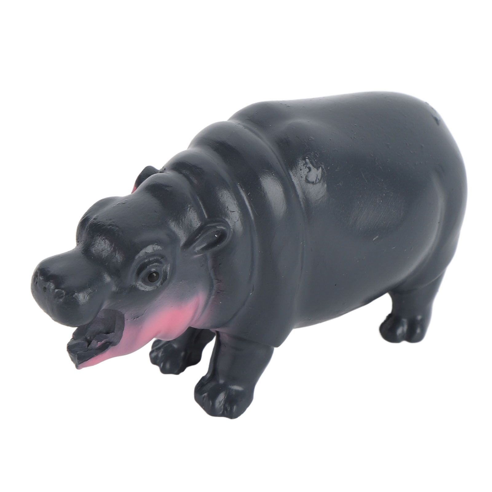 Pygmy Hippo Statue Cute Playful Resin Hippopotamus Figurine Home Desktop view 6