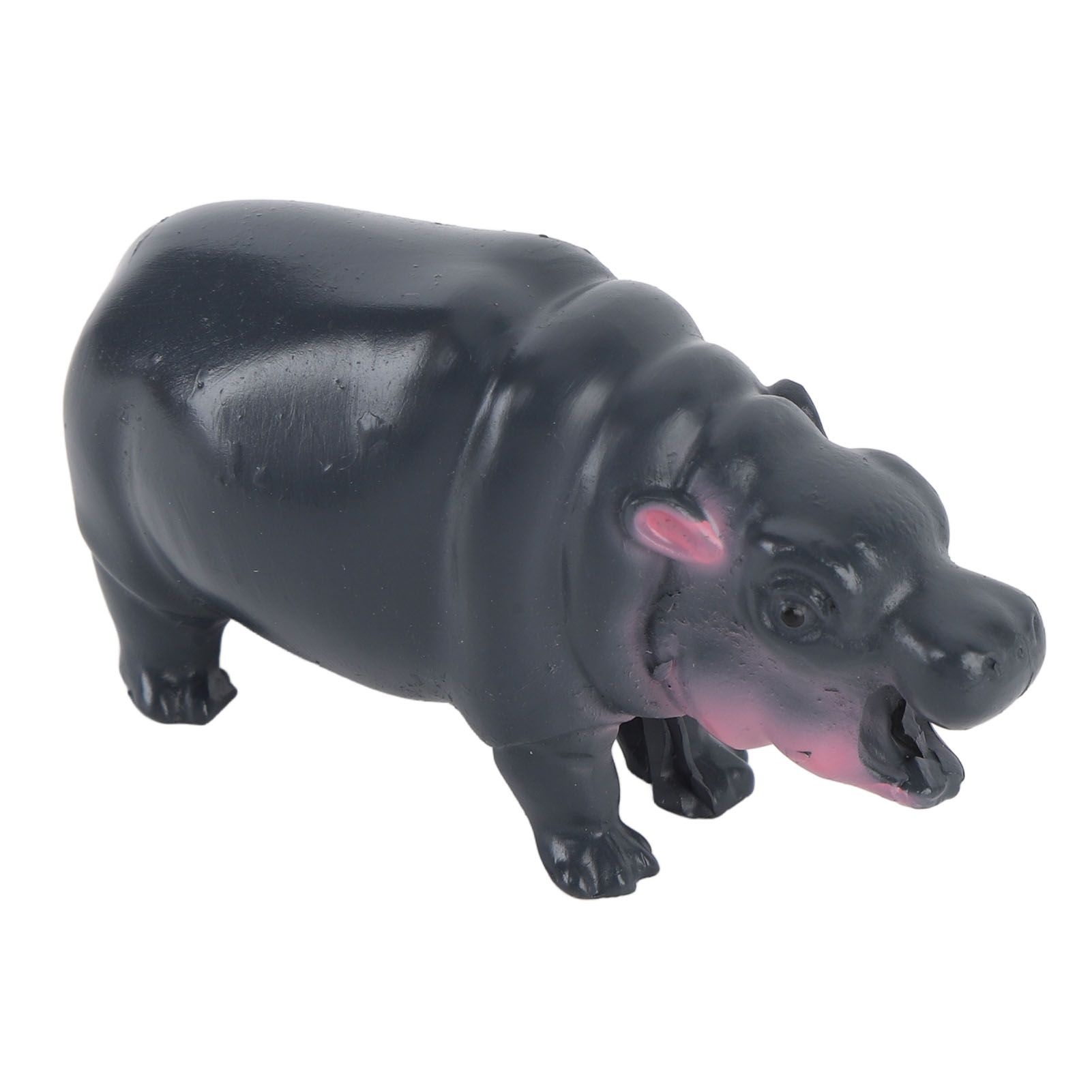 Pygmy Hippo Statue Cute Playful Resin Hippopotamus Figurine Home Desktop view 7