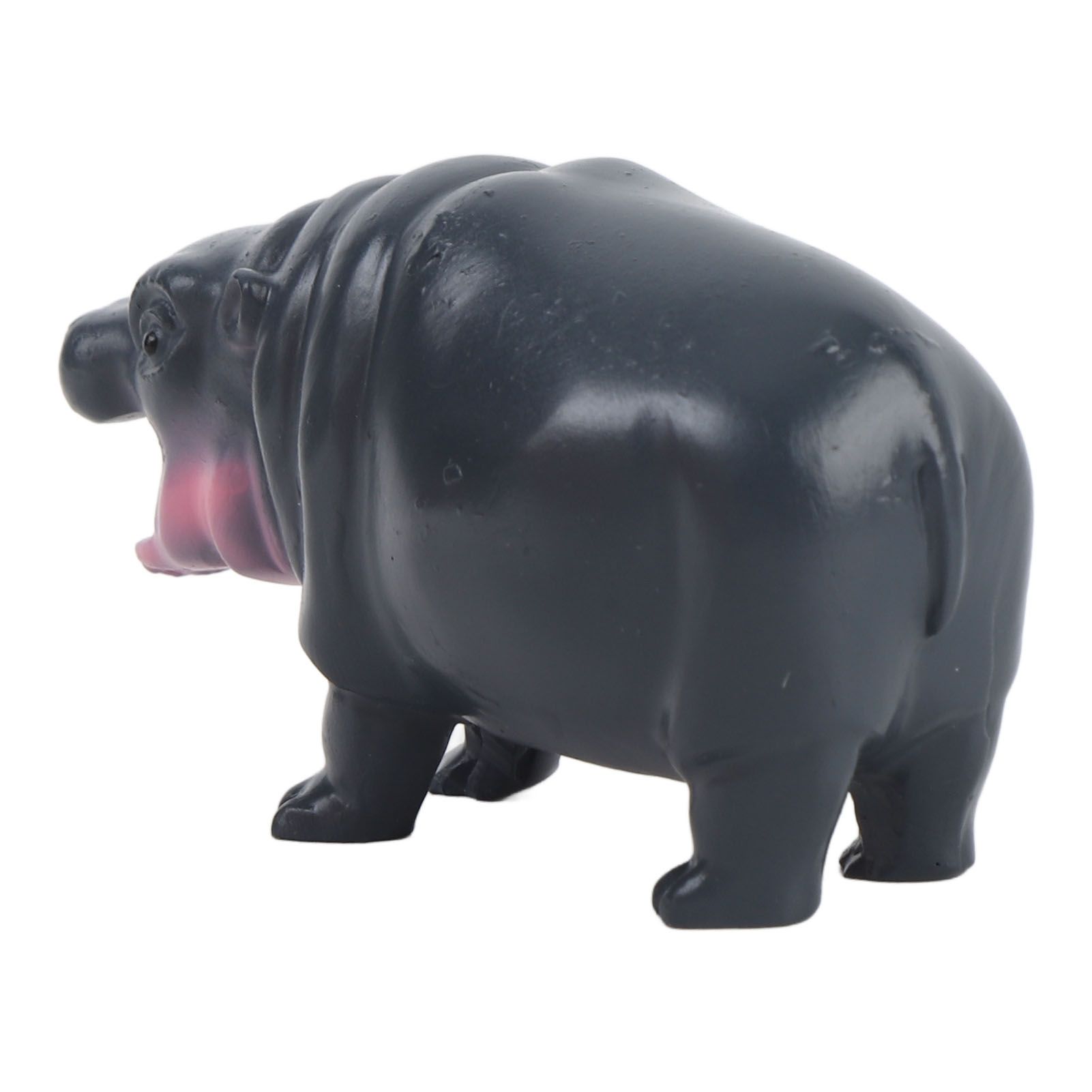 Pygmy Hippo Statue Cute Playful Resin Hippopotamus Figurine Home Desktop view 8
