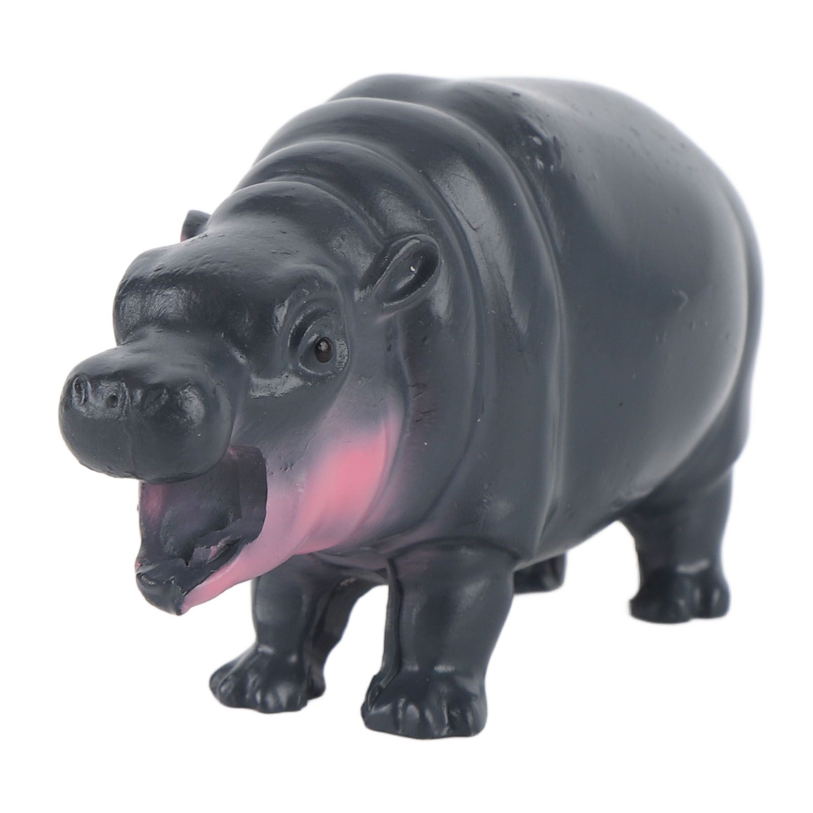 Pygmy Hippo Statue Cute Playful Resin Hippopotamus Figurine Home Desktop view 11