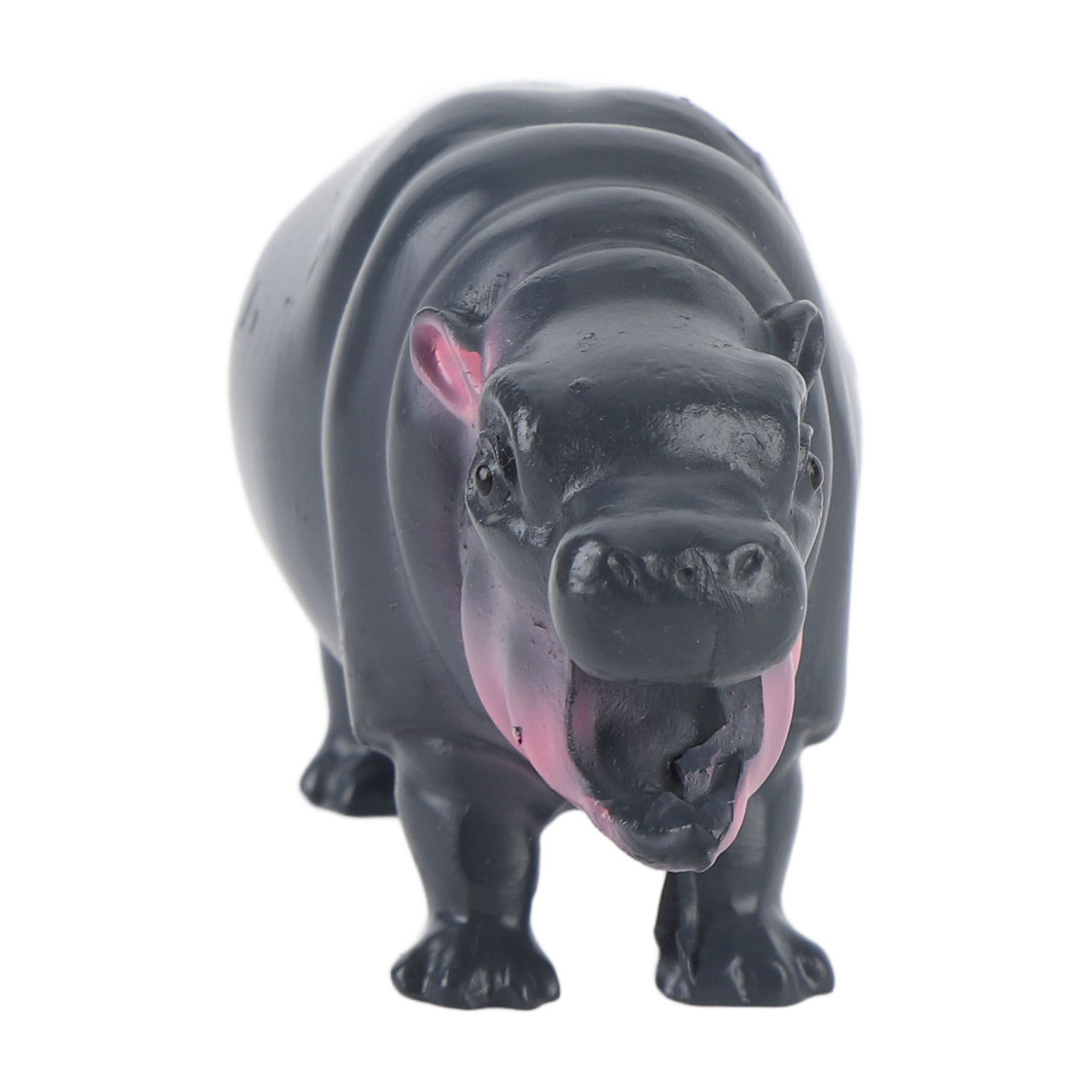 Pygmy Hippo Statue Cute Playful Resin Hippopotamus Figurine Home Desktop view 12