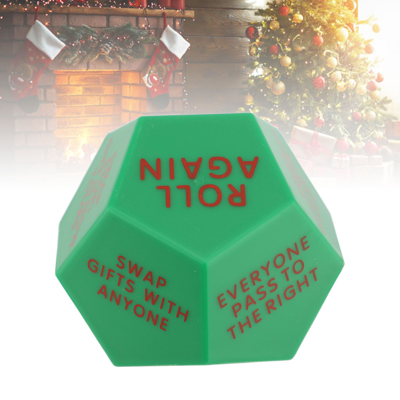Present Exchange Dice 12 Different Sides Plastic Xmas Present Exchange Dice view 12