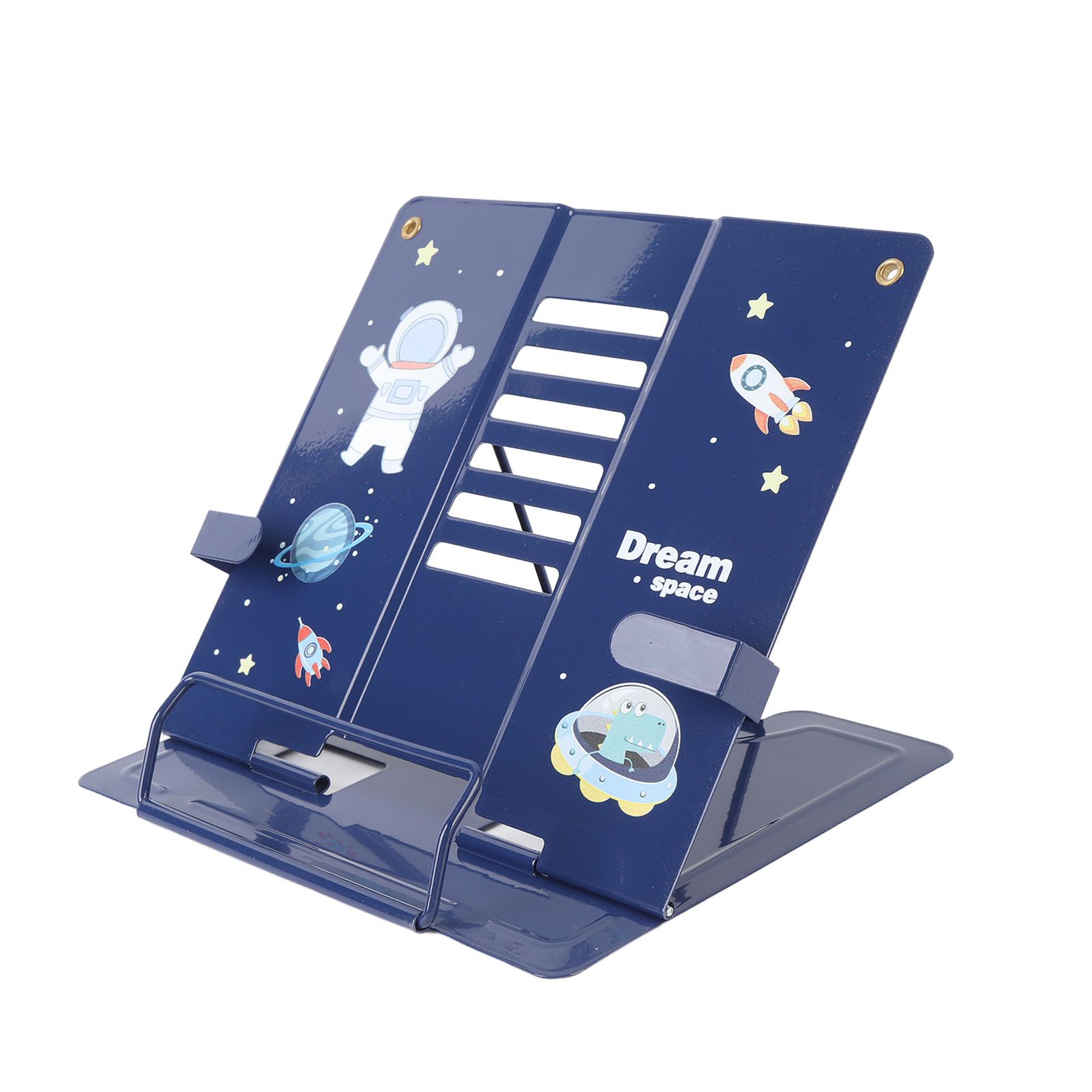 Book Holder Desk Reading Display Stand Stable Metal Steel Plate Adjustable for view 10