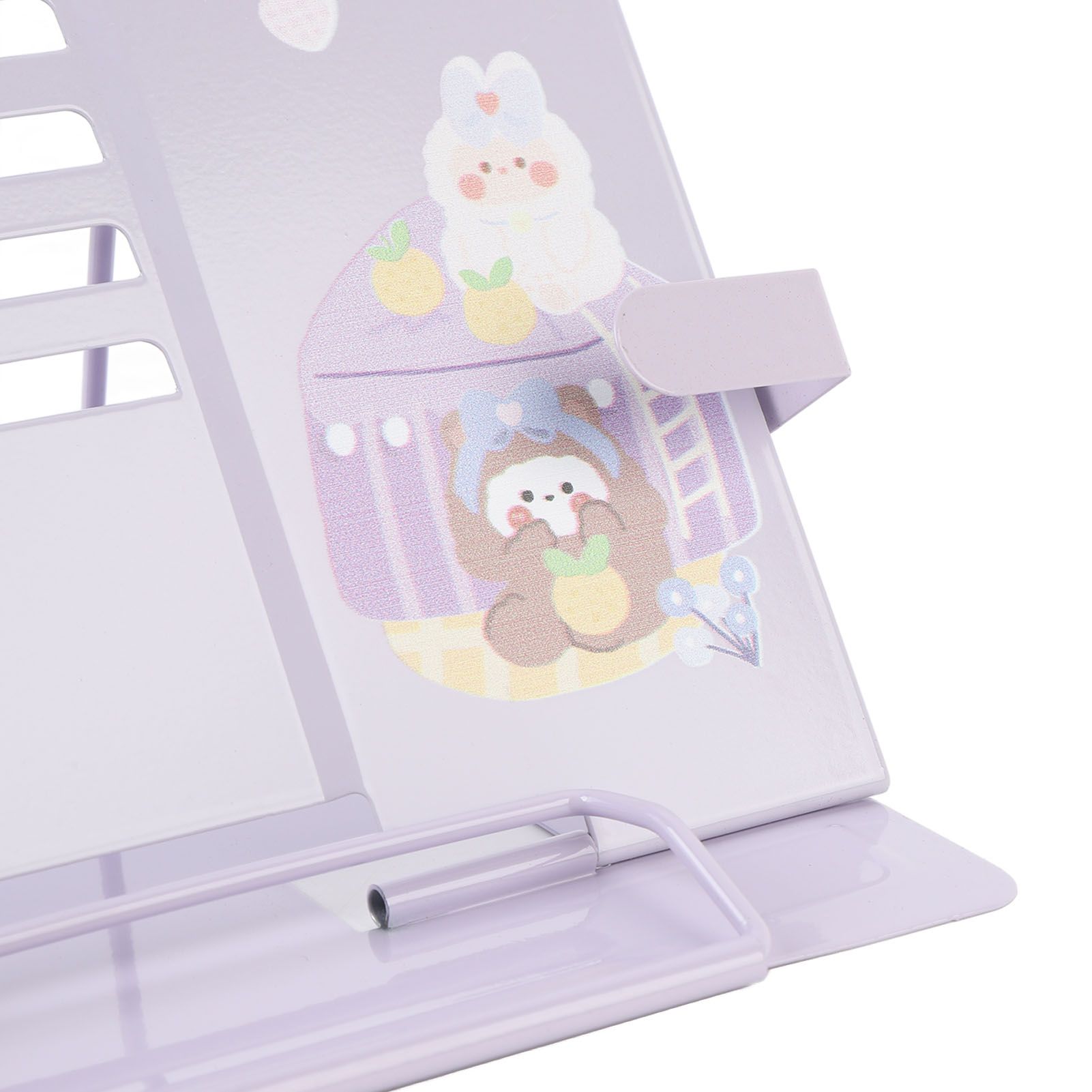 Book Holder Desk Reading Display Stand Stable Metal Steel Plate Adjustable for view 2