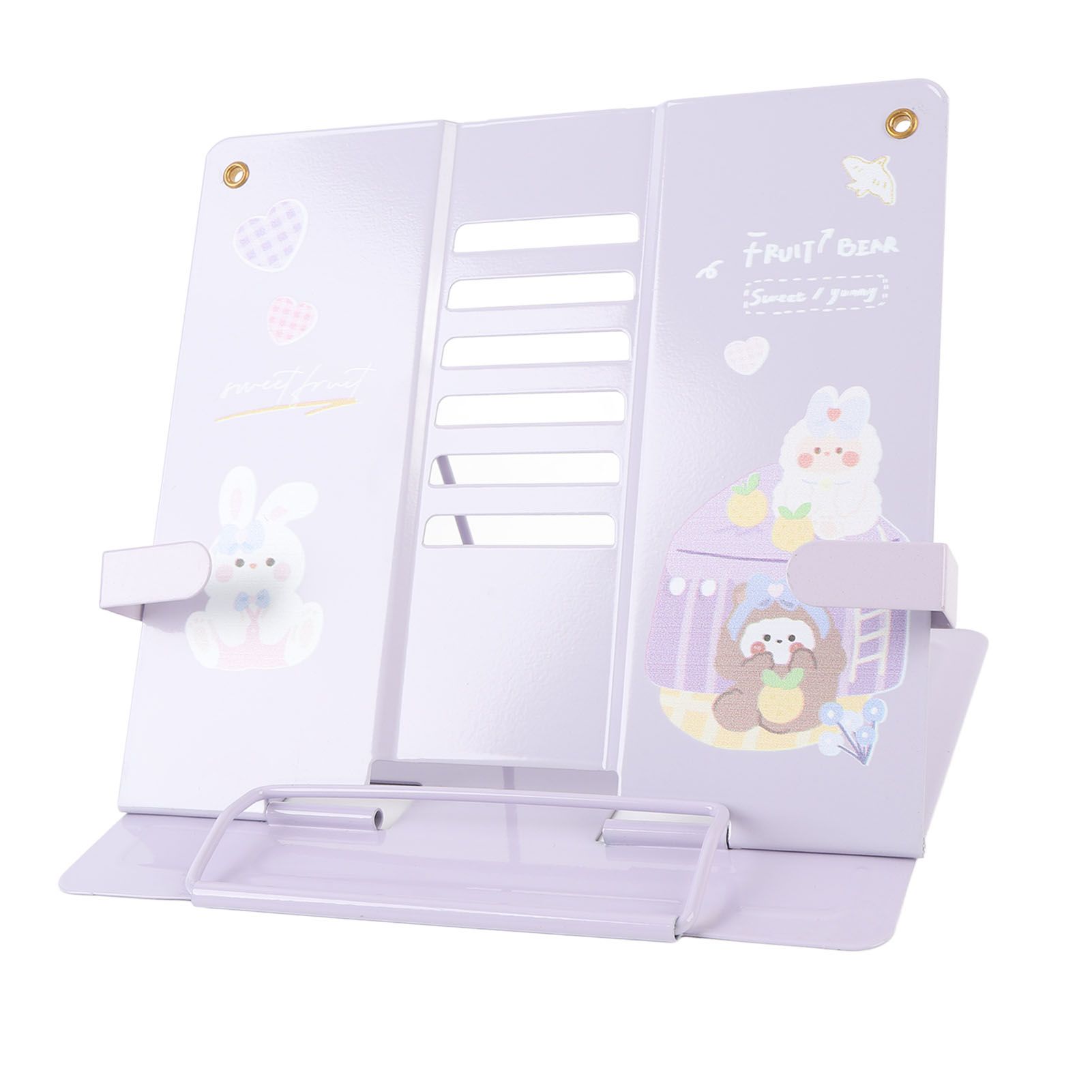 Book Holder Desk Reading Display Stand Stable Metal Steel Plate Adjustable for view 10