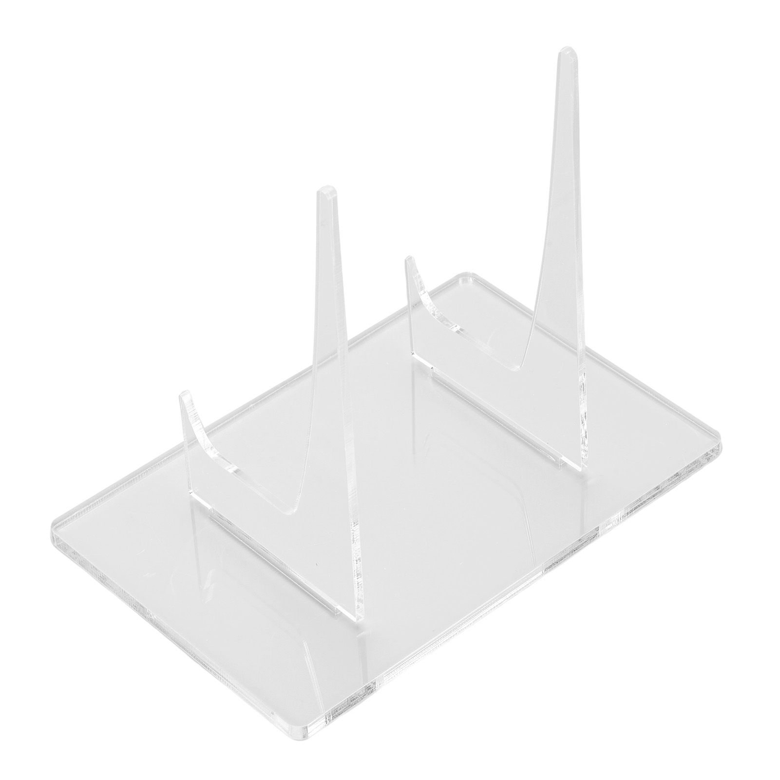 2 Packs Large Plate Holder Acrylic Clear Plate Display Stand for Book view 5
