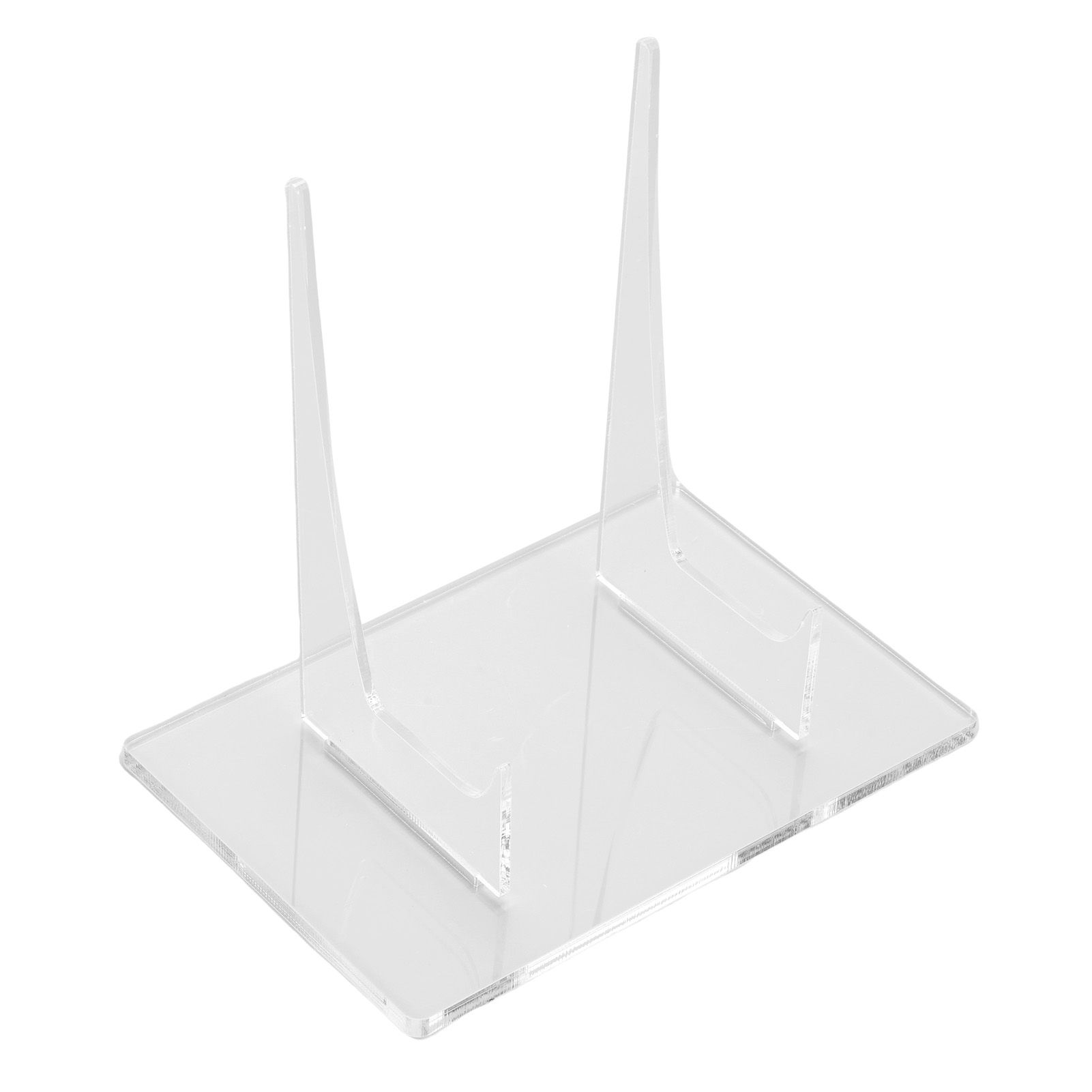 2 Packs Large Plate Holder Acrylic Clear Plate Display Stand for Book view 10
