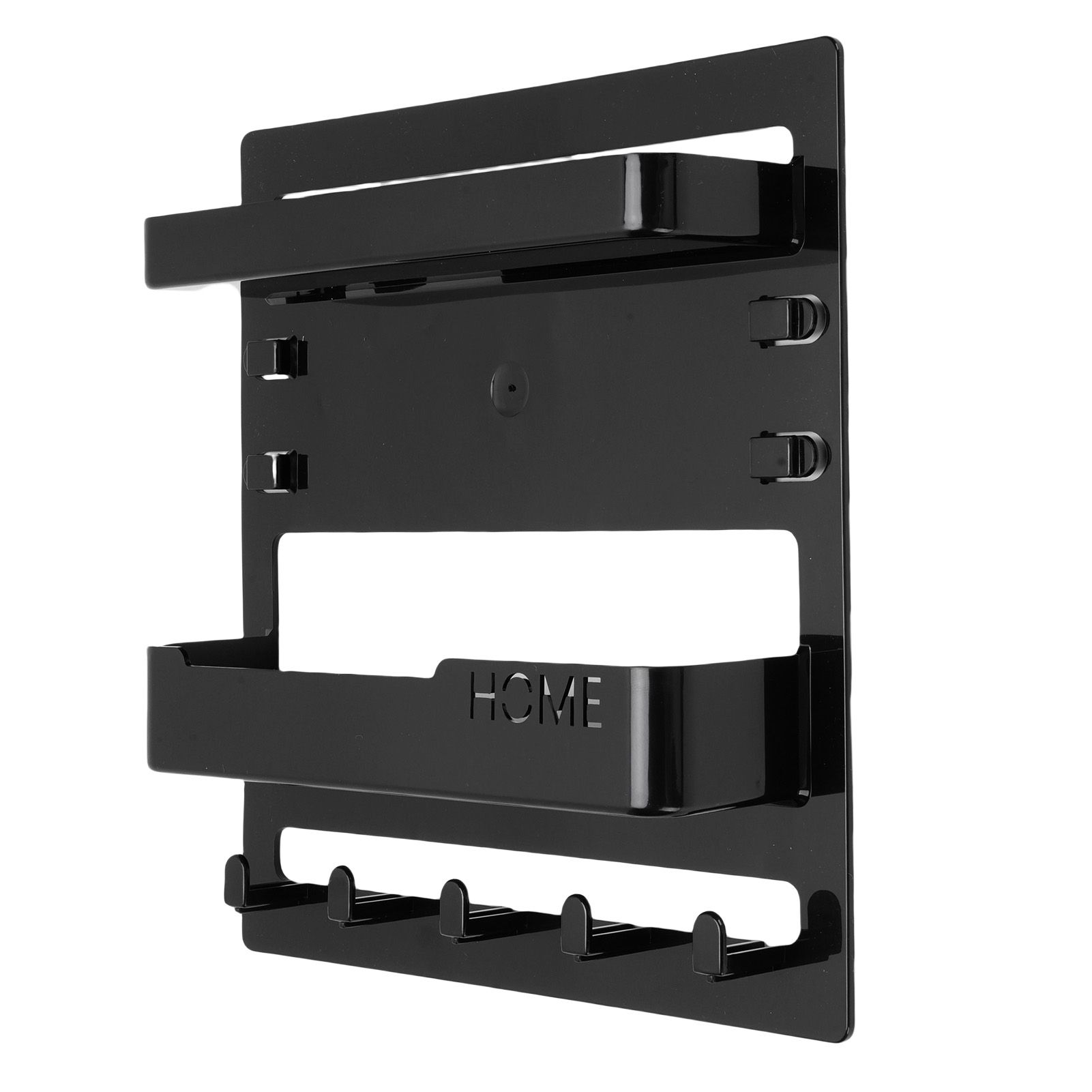 Bedside Shelf Accessories Organizer Wall Mount Self Stick On Dorm Room Wall view 6