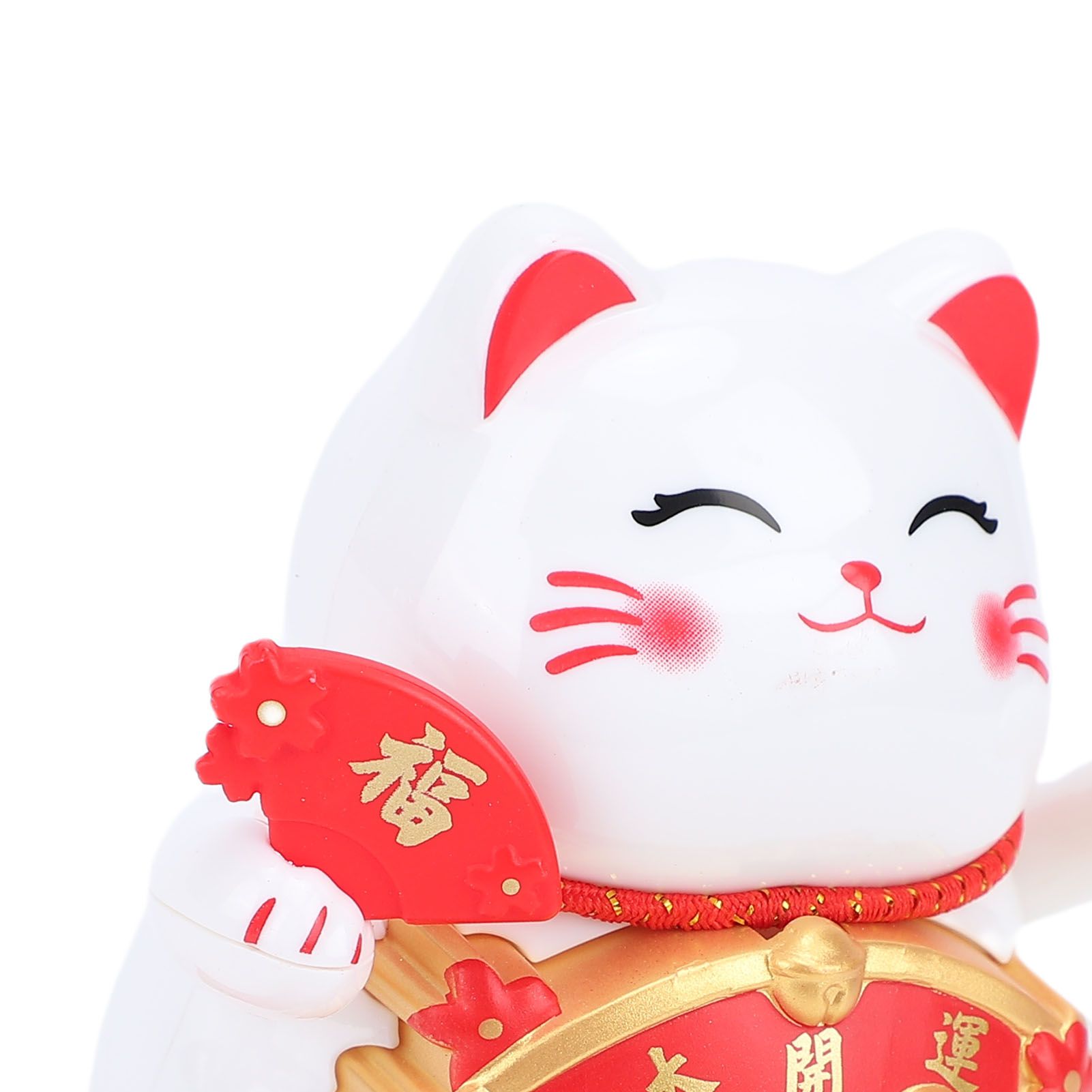 Lucky Cat Waving Arm Solar Powered Light Sensor Wealth Welcoming Fortune Cat view 2