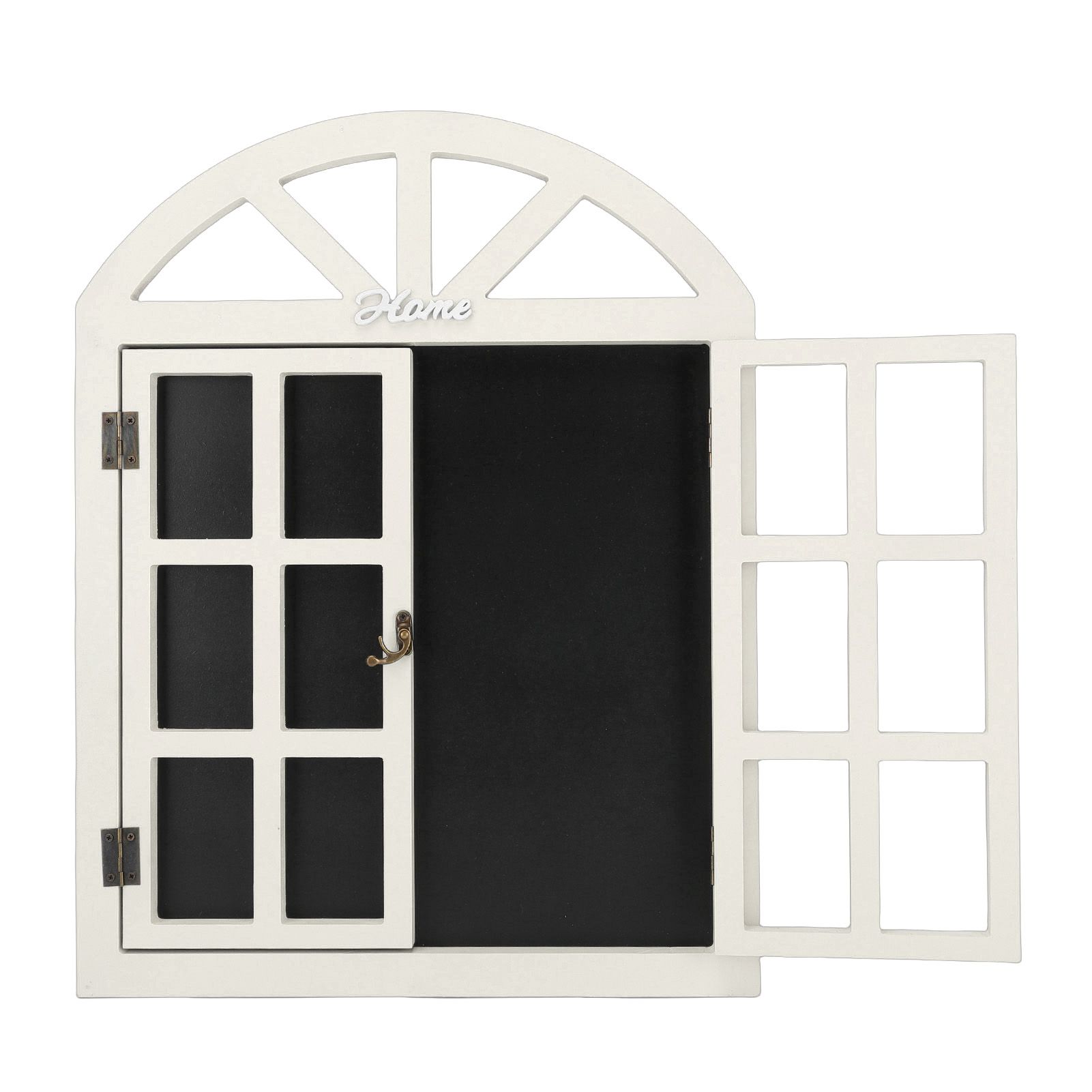 Hanging Chalkboard Sign Wooden Erasable Window Frame Shaped Hanging Message view 9