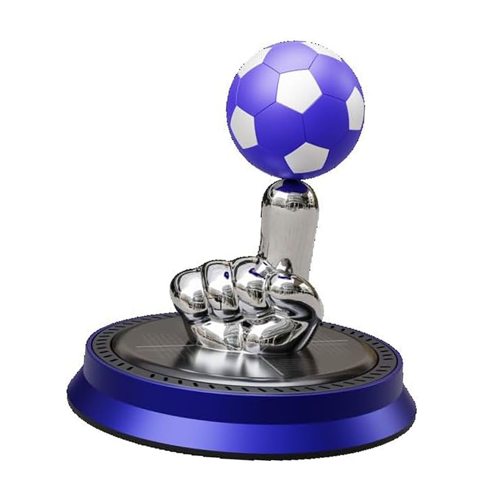 Solar Powered Car Air Freshener Rotating Soccer Ball Car Essential Oil view 3