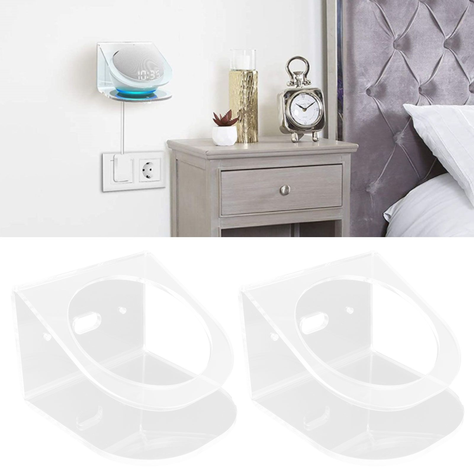 2Pcs Intelligent Sound Wall Mount Intelligent Speaker Stand Stable Concise view 12