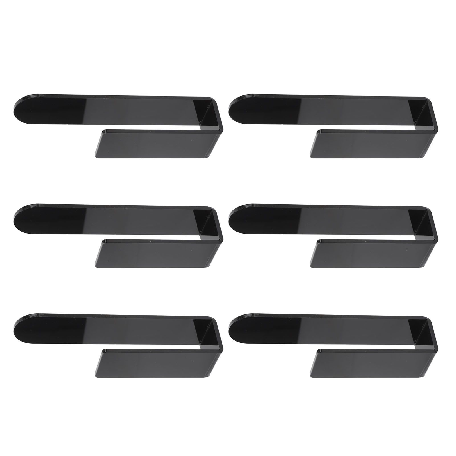 6PCS Hat Racks for Baseball Caps Acrylic Wall Mounted Self Adhesive Hat