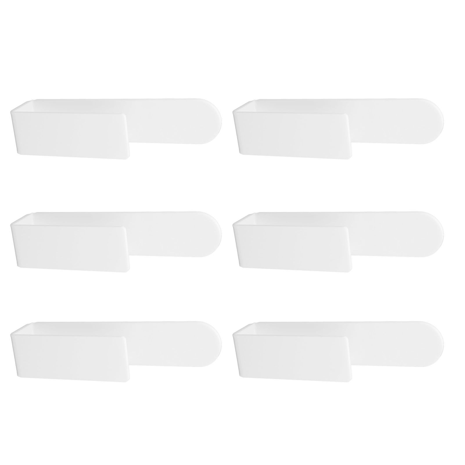 6PCS Hat Racks for Baseball Caps Acrylic Wall Mounted Self Adhesive Hat