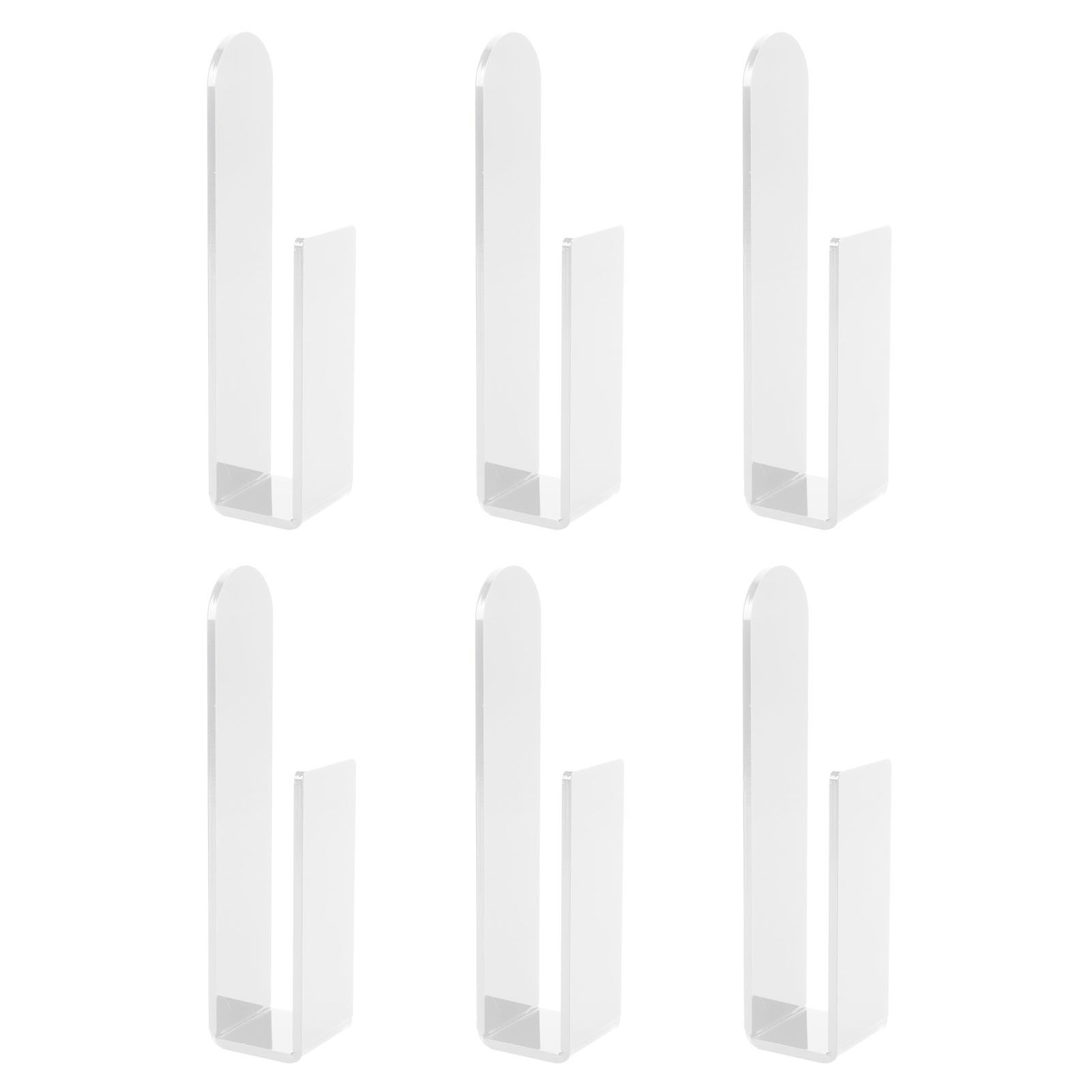 6PCS Hat Racks for Baseball Caps Acrylic Wall Mounted Self Adhesive Hat view 3