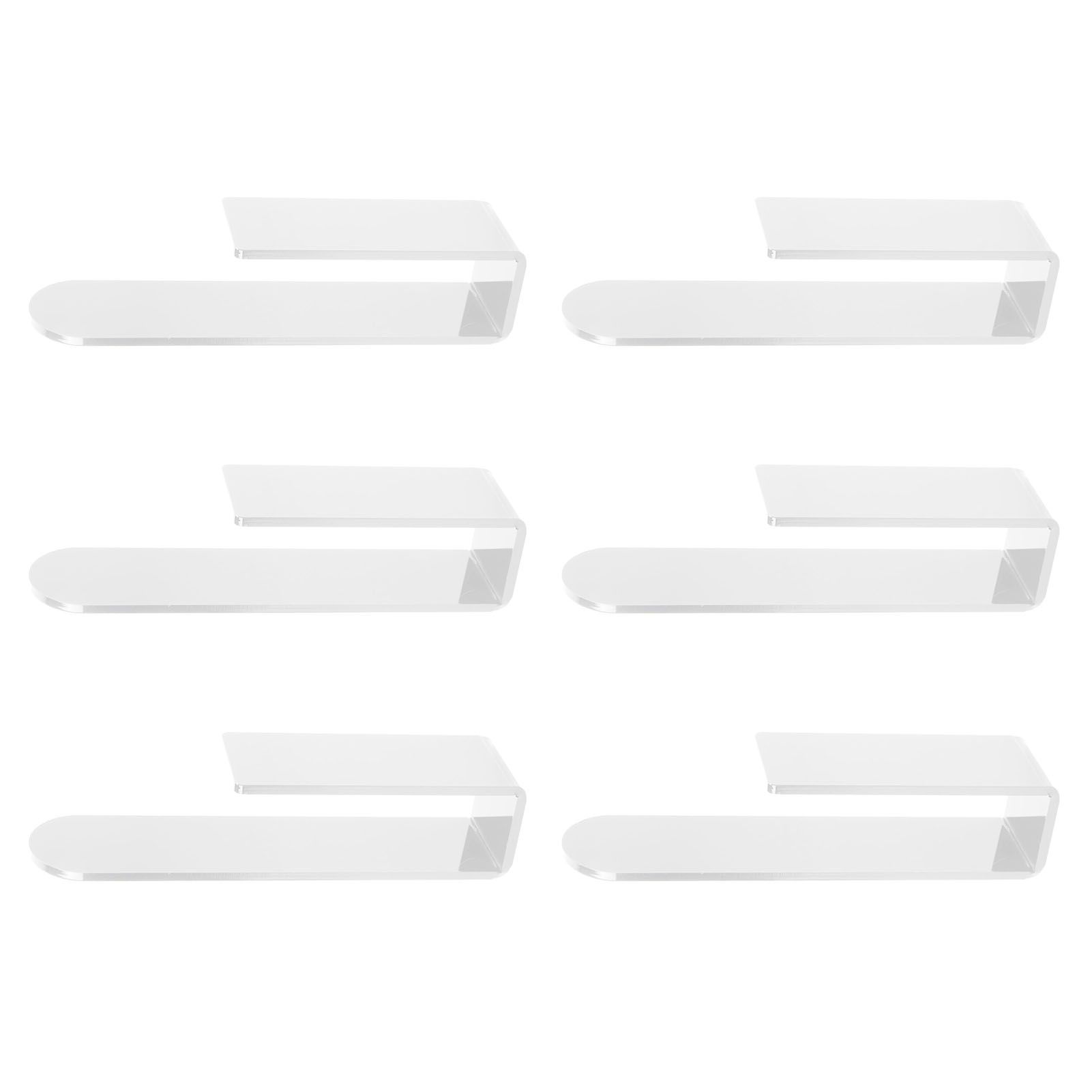 6PCS Hat Racks for Baseball Caps Acrylic Wall Mounted Self Adhesive Hat view 4