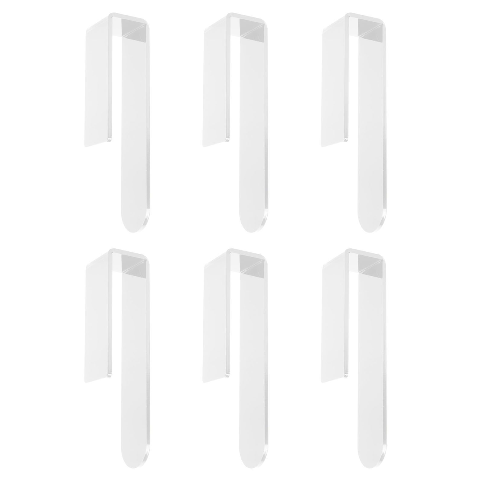 6PCS Hat Racks for Baseball Caps Acrylic Wall Mounted Self Adhesive Hat view 6