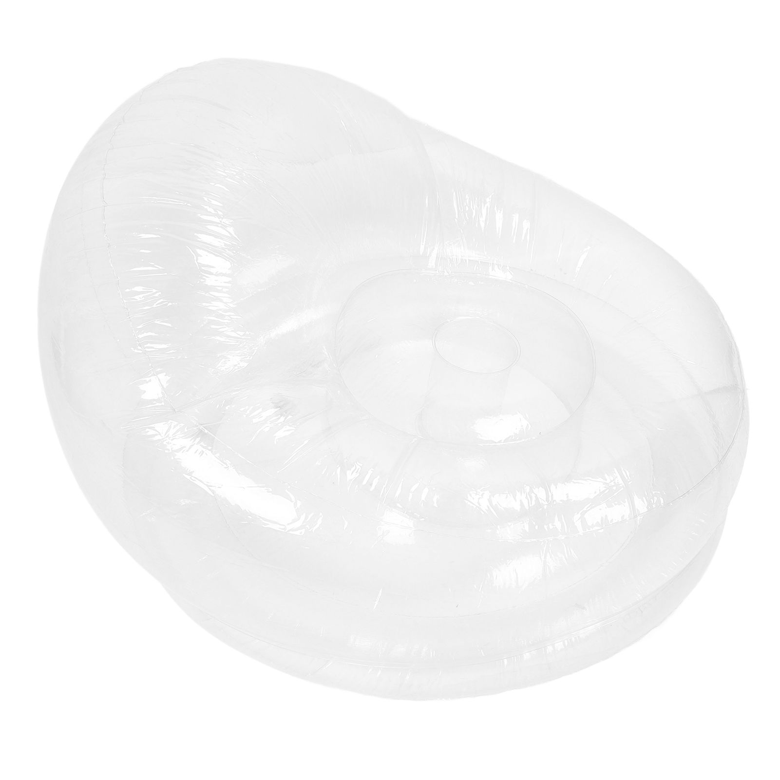 Inflatable Chair Transparent Clear Blow Sofa Seat Funny Indoor Outdoor Blow Up view 4