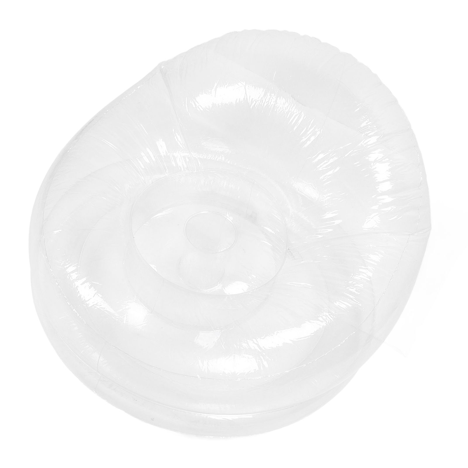 Inflatable Chair Transparent Clear Blow Sofa Seat Funny Indoor Outdoor Blow Up view 9