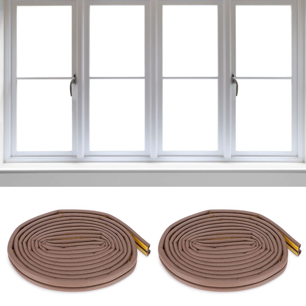 2Pcs Sound Insulation Self Adhesive Sealing Strips for Anti Theft Door Sliding