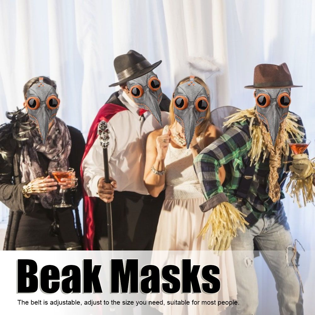 Halloween Cosplay Beak Masks Props Bird Mouth Party Costume Face Cover view 11