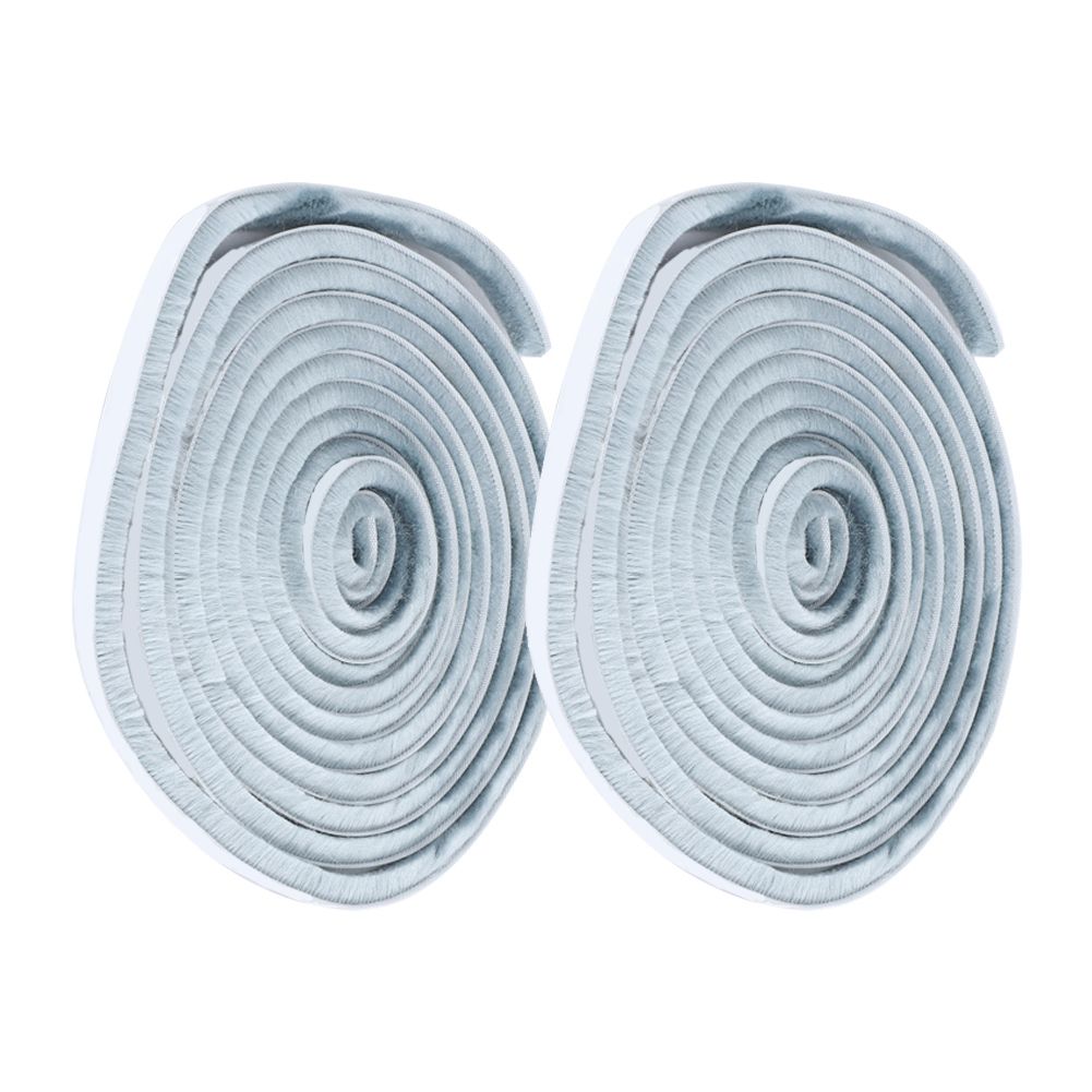 2Pcs 9x9mm Dustproof Windproof SelfAdhesive Brush Sealing Strip for Door view 2