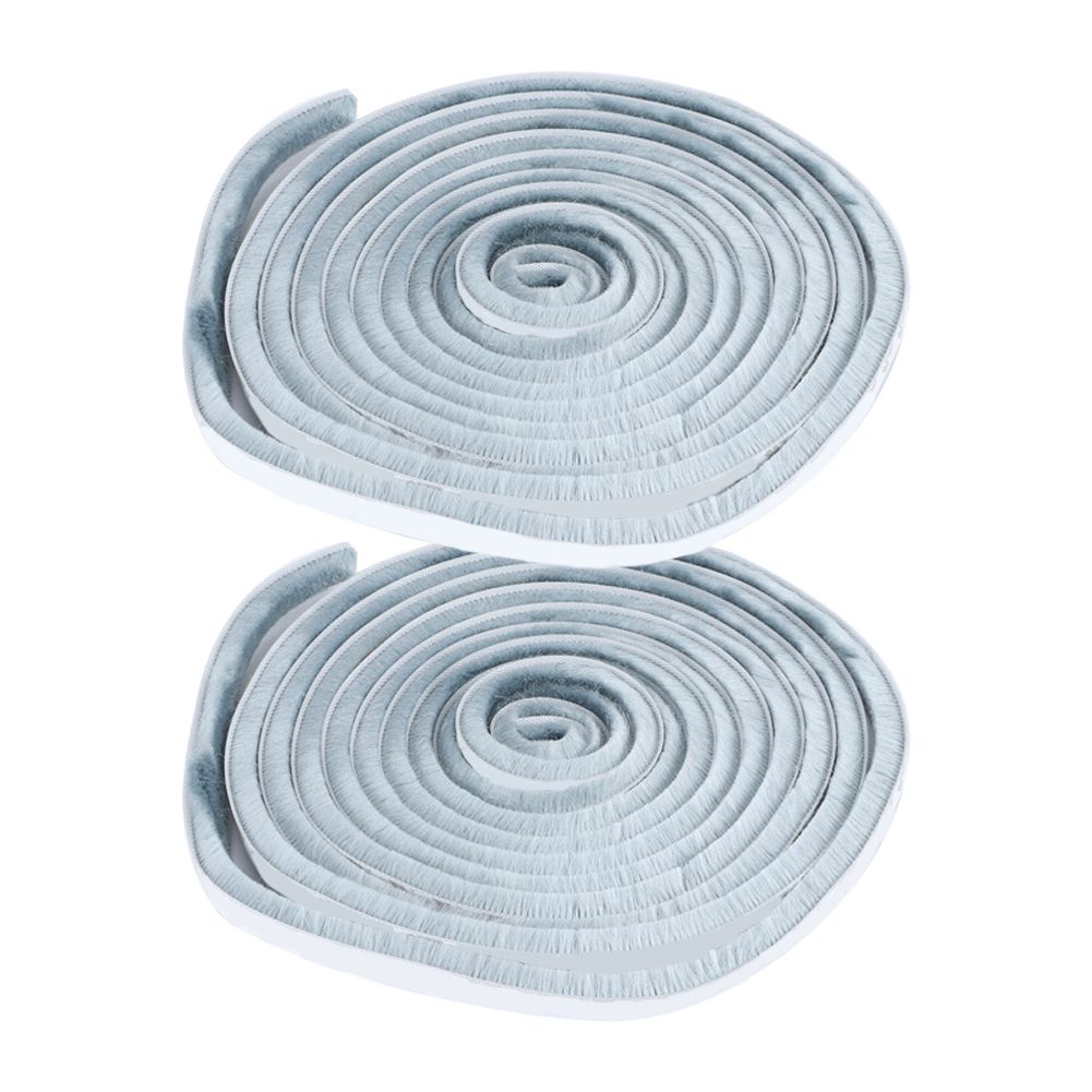 2Pcs 9x9mm Dustproof Windproof SelfAdhesive Brush Sealing Strip for Door view 3