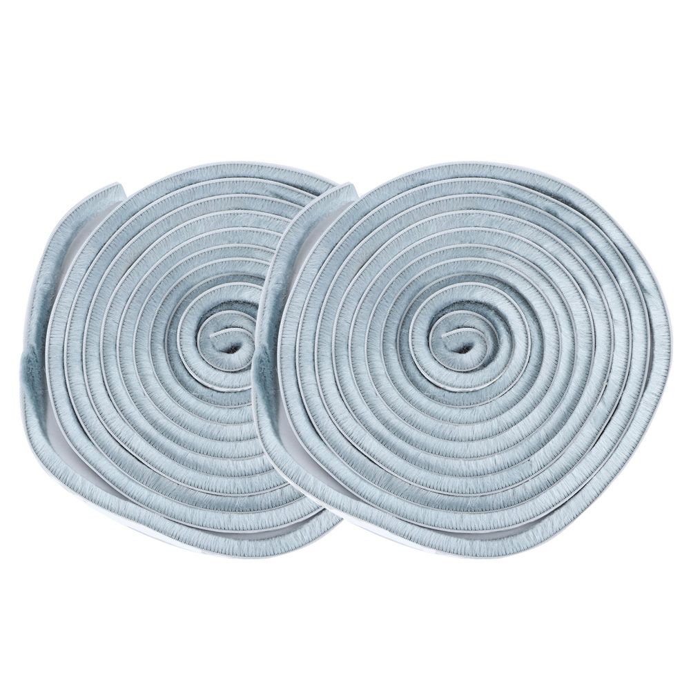 2Pcs 9x9mm Dustproof Windproof SelfAdhesive Brush Sealing Strip for Door view 4