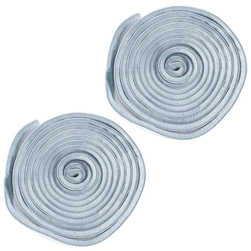 2Pcs 9x9mm Dustproof Windproof SelfAdhesive Brush Sealing Strip for Door view 5