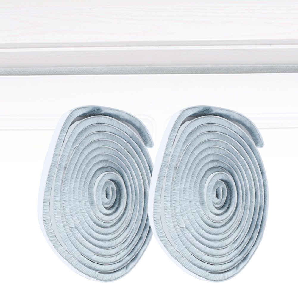 2Pcs 9x9mm Dustproof Windproof SelfAdhesive Brush Sealing Strip for Door view 10
