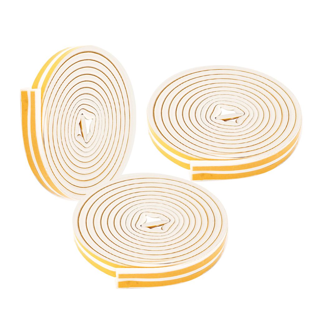 3Pcs 5m Window Door Weather Stripping Soundproof Self Adhesive Sealing Strip