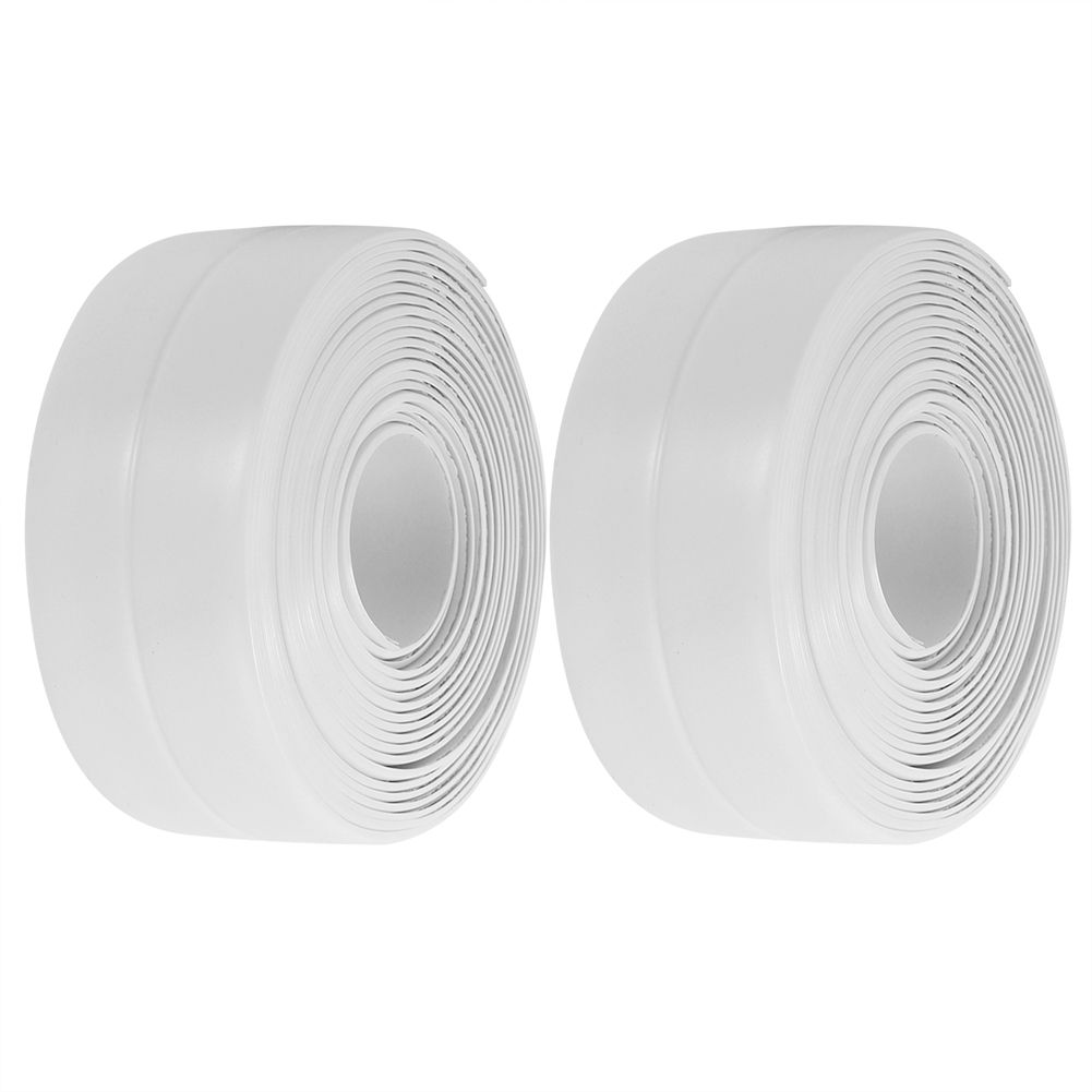 2Pcs Waterproof MoldProof PVC Kitchen Bathroom Wall Sealing Strip Tape 38mm x