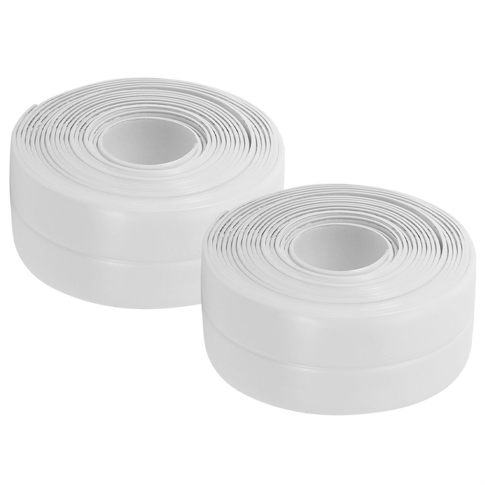 2Pcs Waterproof MoldProof PVC Kitchen Bathroom Wall Sealing Strip Tape 38mm x view 3