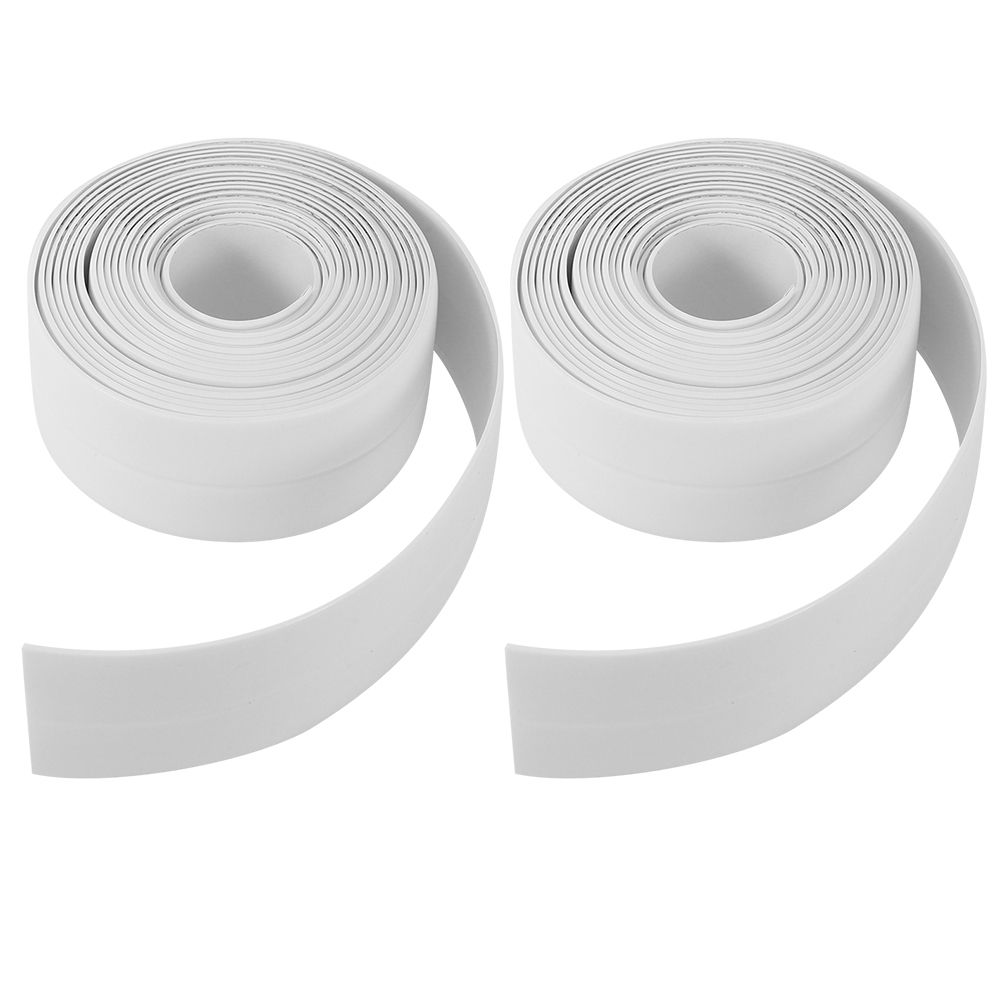 2Pcs Waterproof MoldProof PVC Kitchen Bathroom Wall Sealing Strip Tape 38mm x view 4