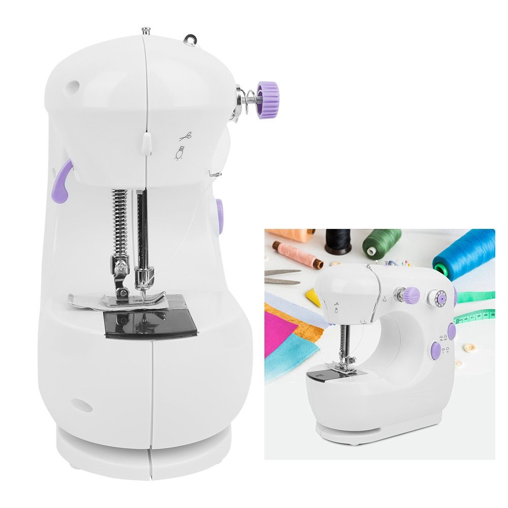 Household Mini Multifunction 2 Speed 2 Thread Electric Sewing Machine view 9