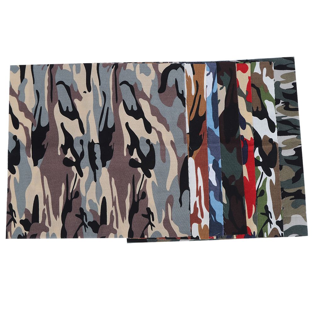 7Pcs 48x48cm Camouflage Print Fabric Cotton Cloth for DIY Craft Sewing view 3