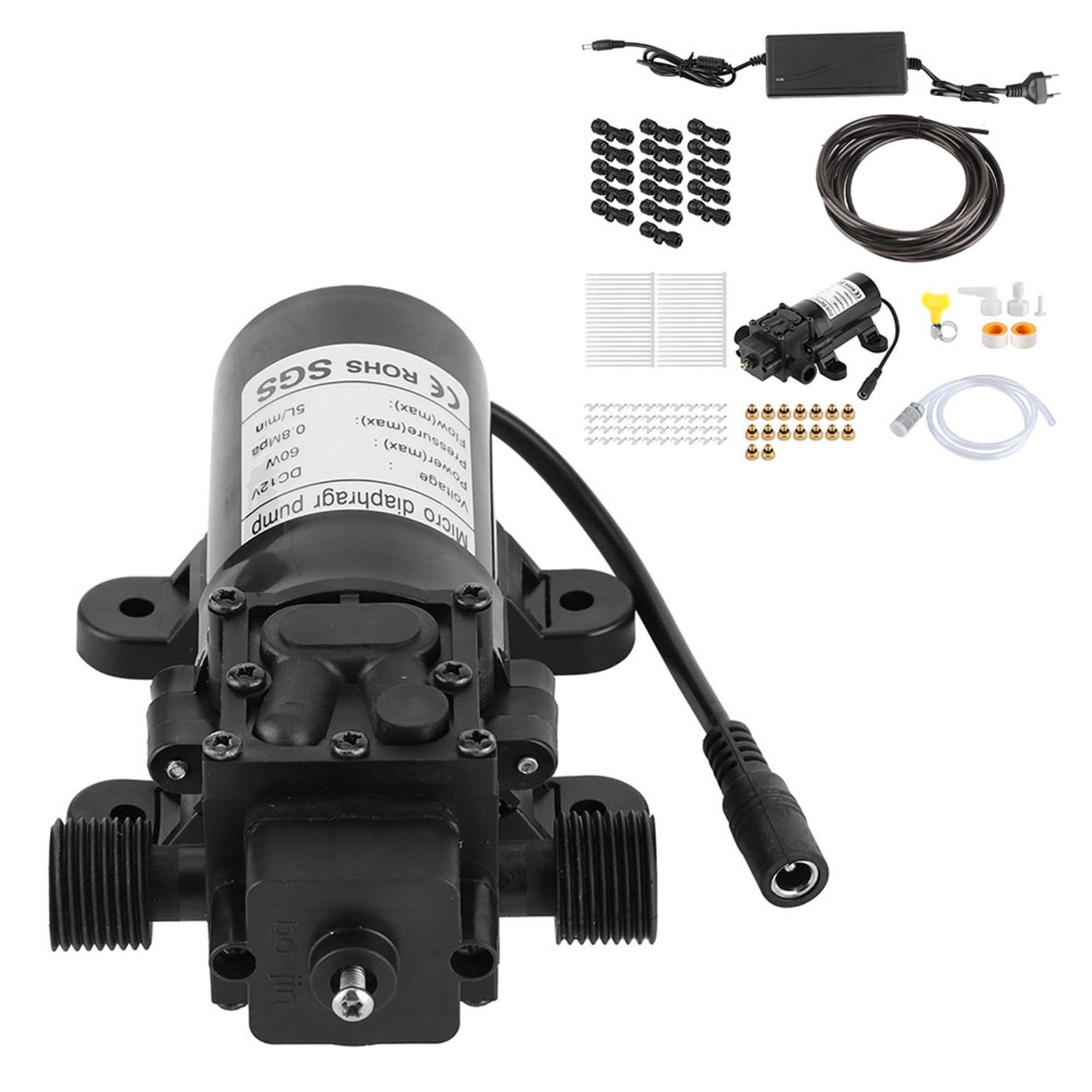 16‑Nozzle 12m Household Electric Low Pressure Spraying Cooling System for view 7