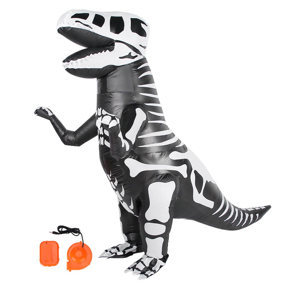Adults Kid Dinosaur Inflatable Costume for Halloween Festivals Party Bars view 2