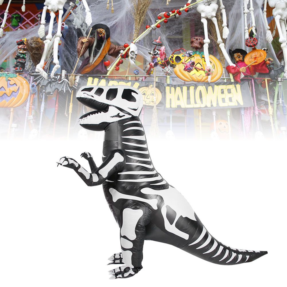 Adults Kid Dinosaur Inflatable Costume for Halloween Festivals Party Bars view 9