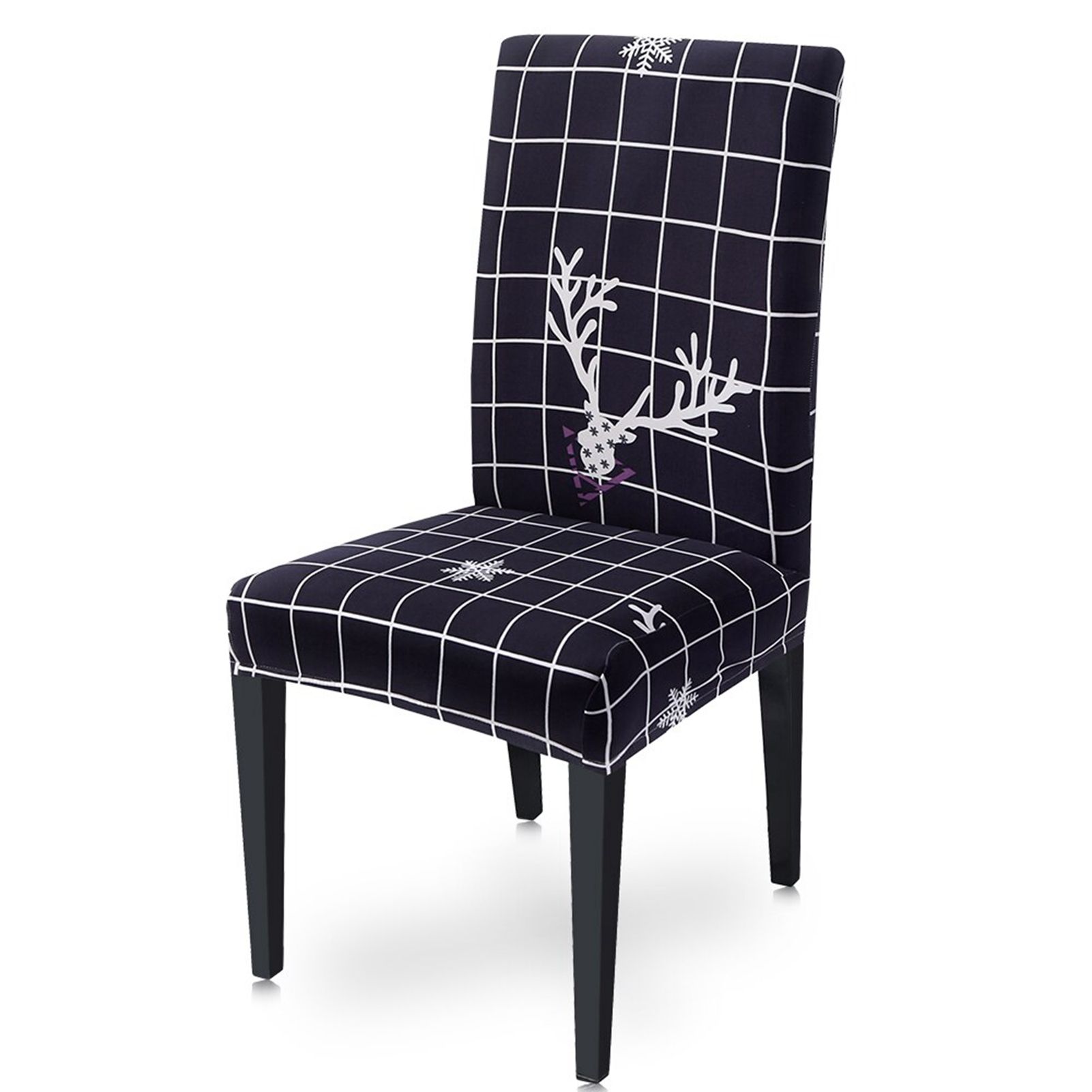 Christmas Chair Cover Dining Chair Protecting Slipcover Elastic Chair Cover view 9