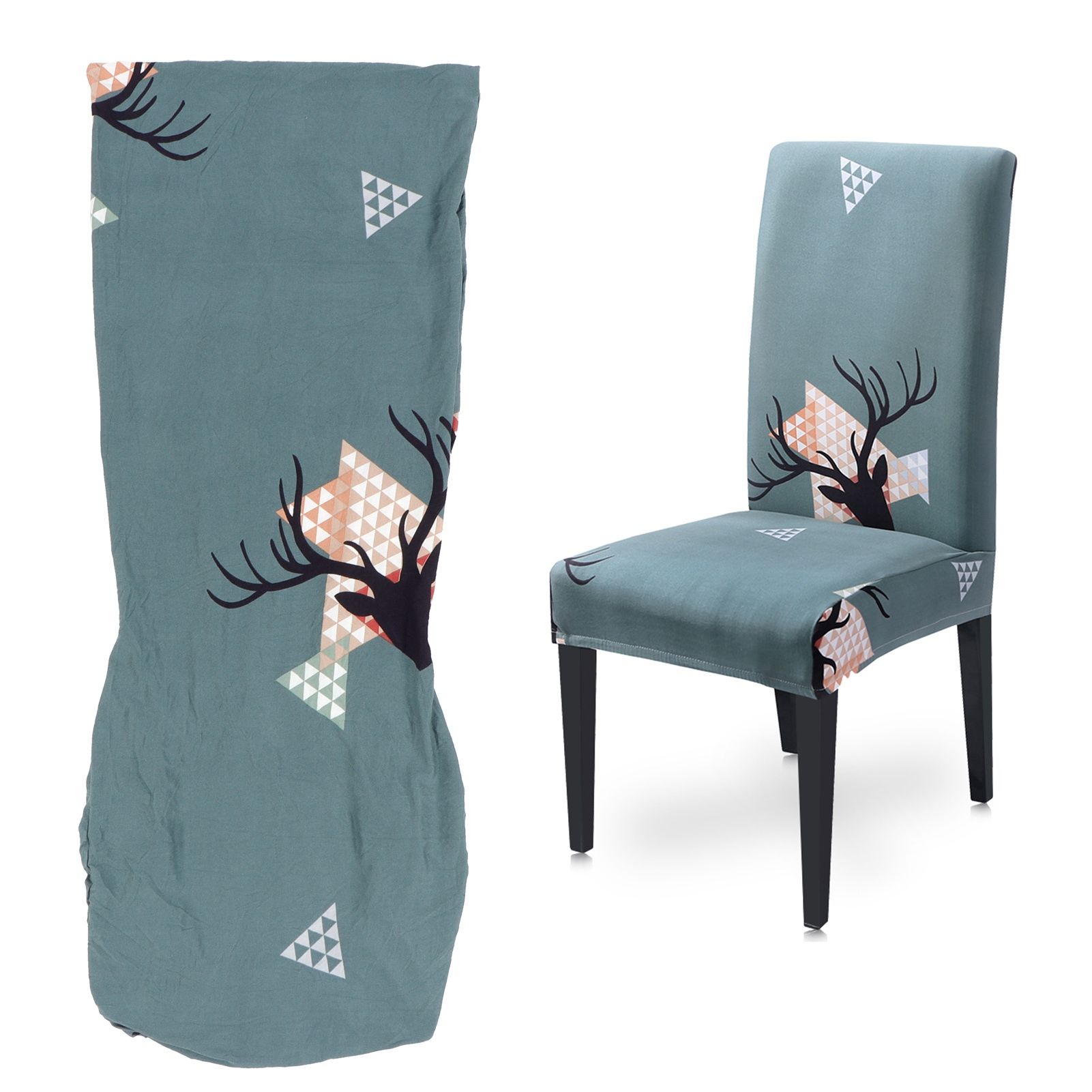Christmas Chair Cover Dining Chair Protecting Slipcover Elastic Chair Cover view 10