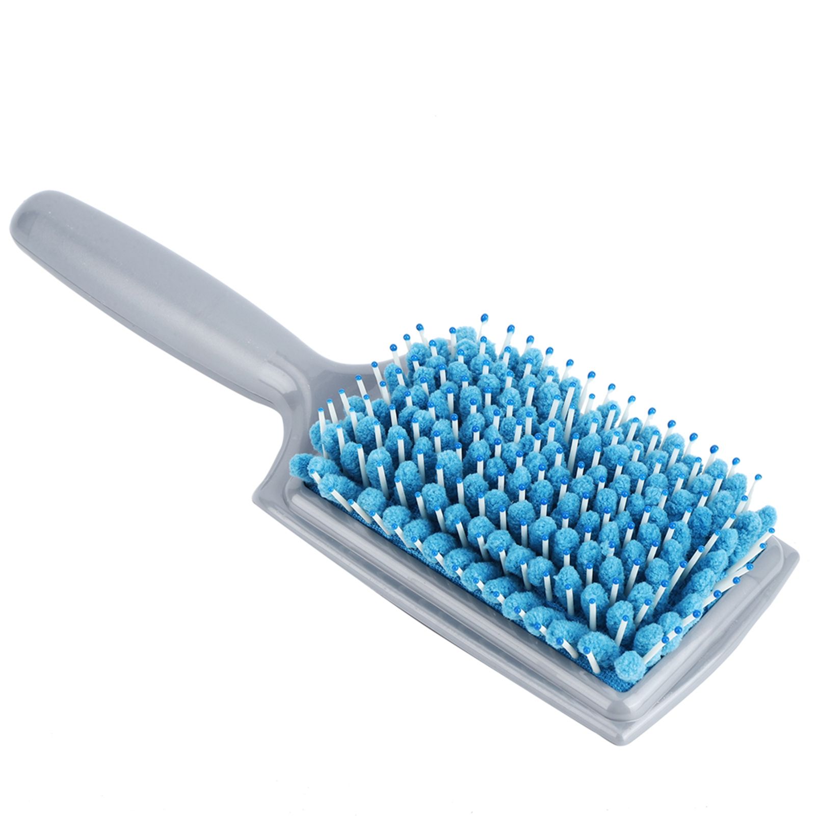 Hair Drying Comb Blue Absorbent Anti Dandruff Anti Radiation Hair Paddle Brushes view 6